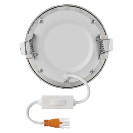 LED-Einbauleuchte NEXXO LED/7W/230V 3000/3500/4000K, silber, Ø 12 cm