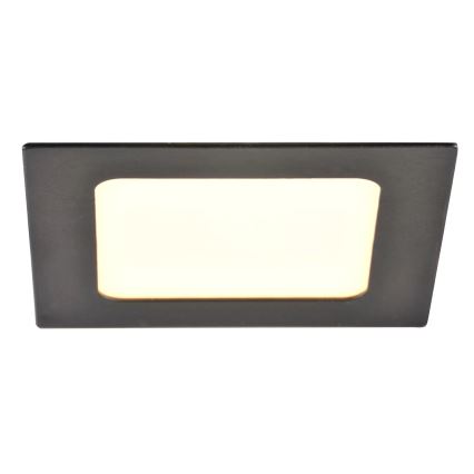 LED-Einbauleuchte RIGEL LED/4,8W/230V 4000K 11,8x11,8 cm schwarz