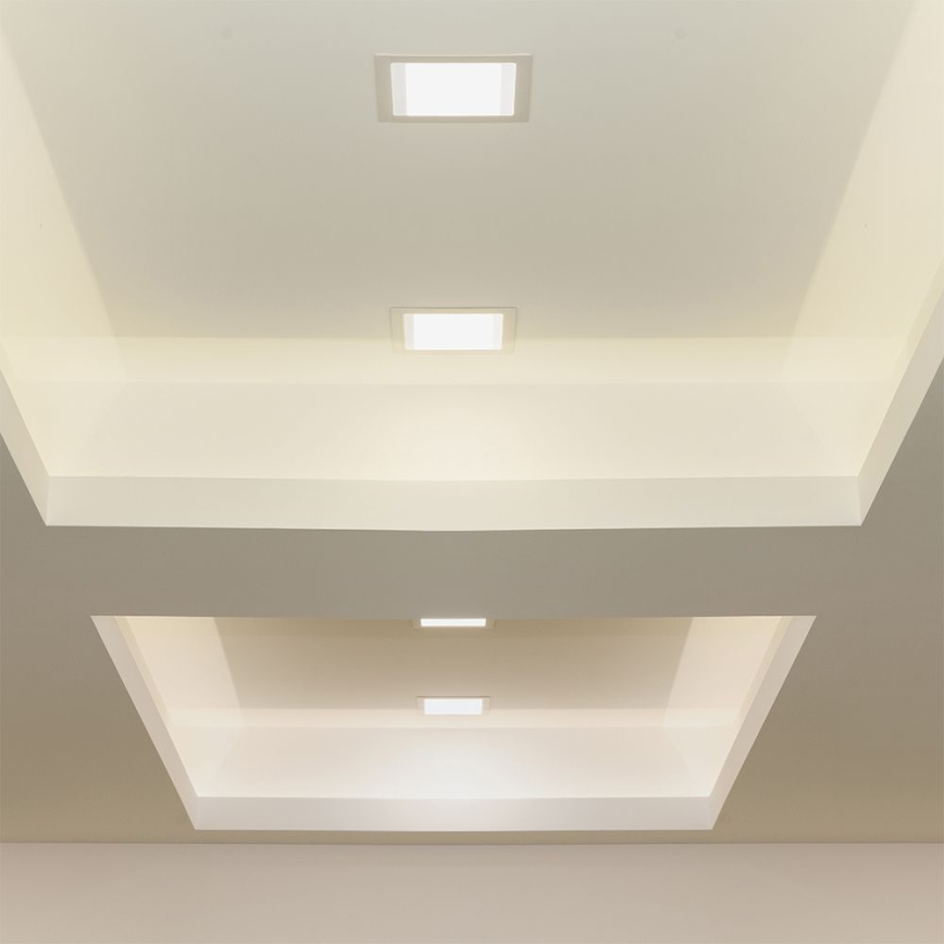 LED-Einbauleuchte SAMSUNG CHIP LED/18W/230V 3000K 22x22 cm weiß