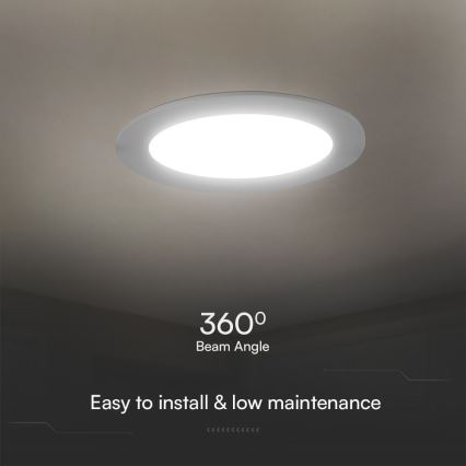 LED-Einbauleuchte SAMSUNG CHIP LED/24W/230V 3000K d 29,4 cm weiß