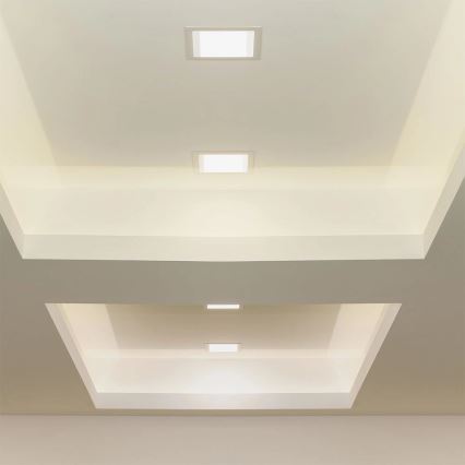 LED-Einbauleuchte SAMSUNG CHIP LED/3W/230V 3000K 9x9 cm weiß