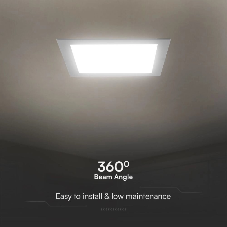 LED-Einbauleuchte SAMSUNG CHIP LED/3W/230V 3000K 9x9 cm weiß