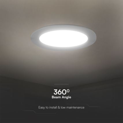 LED-Einbauleuchte SAMSUNG CHIP LED/3W/230V 3000K d 9,5 cm weiß