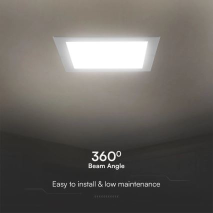 LED-Einbauleuchte SAMSUNG CHIP LED/3W/230V 6500K 9x9 cm weiß