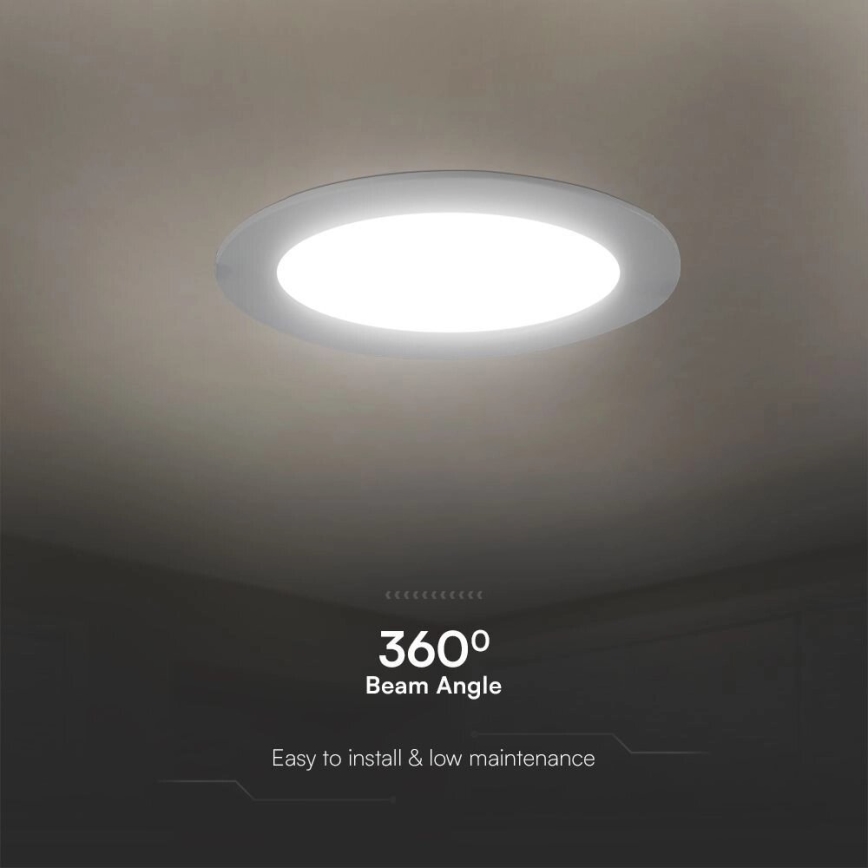 LED-Einbauleuchte SAMSUNG CHIP LED/3W/230V 6500K d 9,5 cm weiß