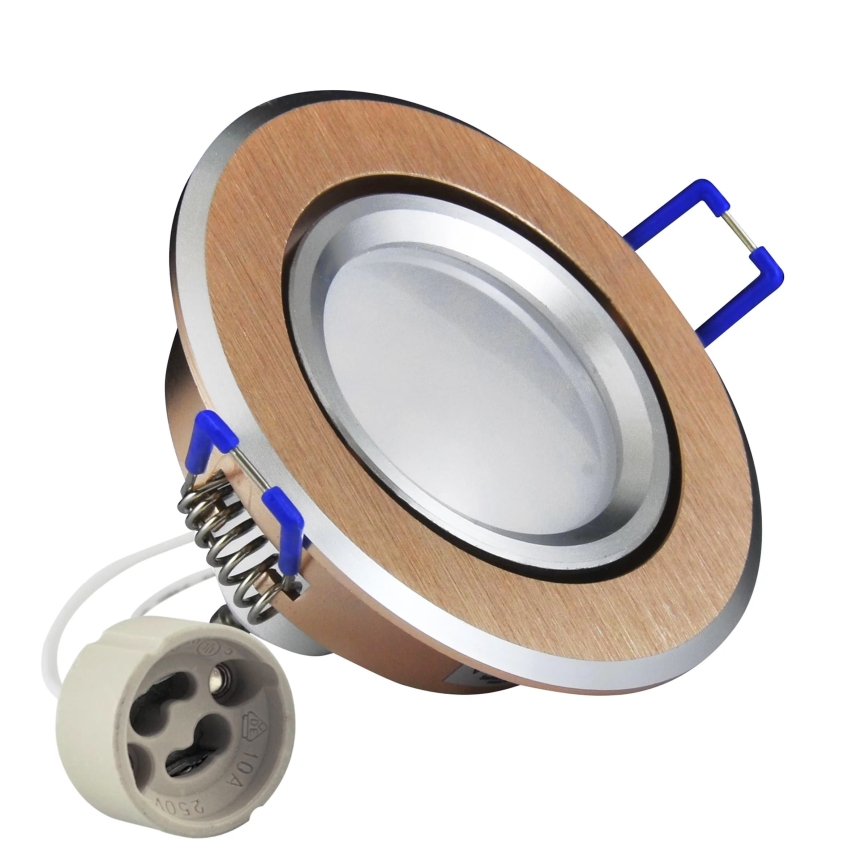 LED-Einbauleuchte SONNE OLAL 1xGU10/3,5W/230V 3000K d 8,4 cm golden