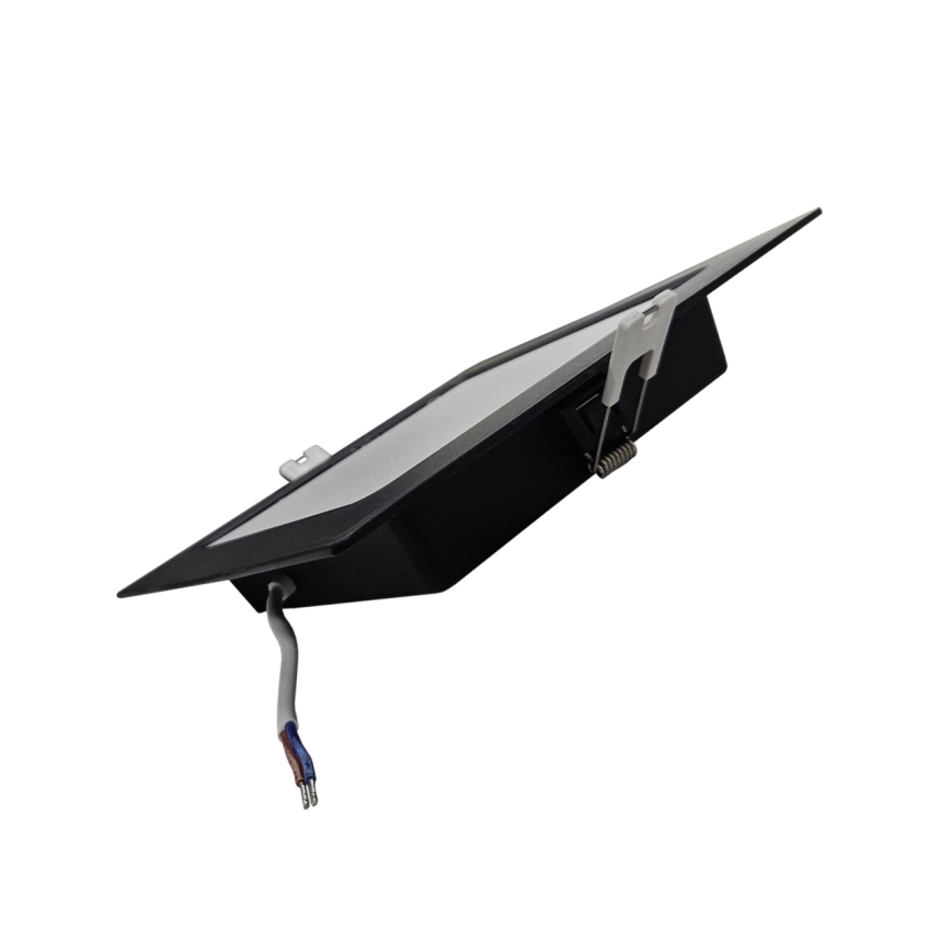 LED-Einbauleuchte SQUARE LED/12W/230V 4000K 17x17 cm schwarz