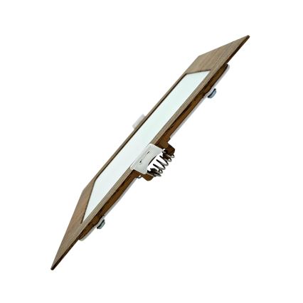 LED-Einbauleuchte SQUARE LED/12W/230V 4200K 16,8x16,8 cm braun