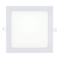 LED-Einbauleuchte SQUARE LED/18W/230V 2700K 22x22 cm weiß