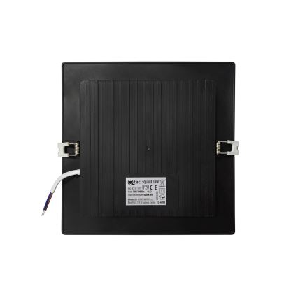 LED-Einbauleuchte SQUARE LED/18W/230V 4000K 22x22 cm schwarz