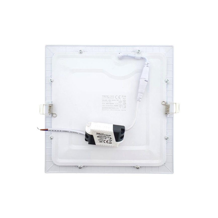 LED-Einbauleuchte SQUARE LED/18W/230V 6500K 22x22 cm weiß