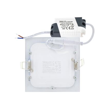 LED-Einbauleuchte SQUARE LED/6W/230V 4200K 11,8x11,8 cm weiß