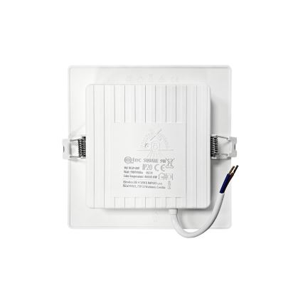 LED-Einbauleuchte SQUARE LED/9W/230V 4000K 14,5x14,5 cm weiß