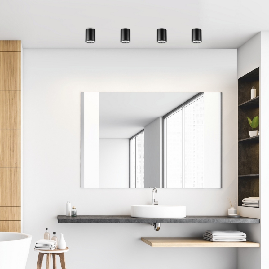 LED Einbauleuchte TACO 1xE27/15W/230V schwarz