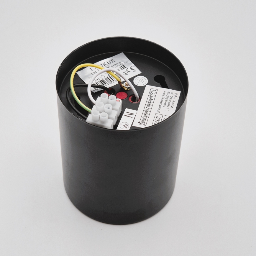 LED Einbauleuchte TACO 1xE27/15W/230V schwarz