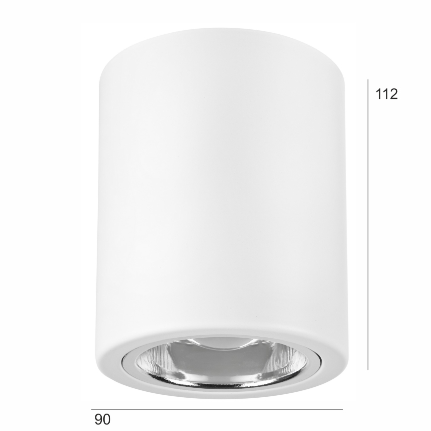 LED Einbauleuchte TACO 1xE27/15W/230V Weiß