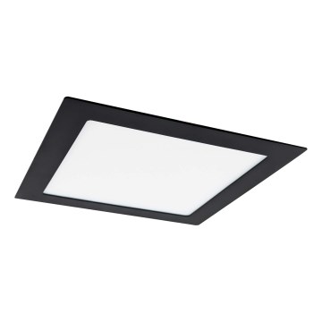 LED-Einbauleuchte VEGA LED/12W/230V 2900/3900/5800K 17,5x17,5 cm schwarz