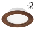 LED-Einbauleuchte WOODY SPOT LED/12,5W/230V 3000K Kirsche ø 16 cm
