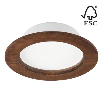 LED-Einbauleuchte WOODY SPOT LED/12,5W/230V 3000K Kirsche ø 16 cm