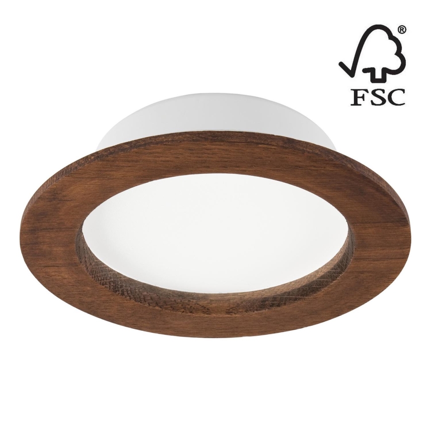 LED-Einbauleuchte WOODY SPOT LED/12,5W/230V 4000K Kirsche ø 16 cm