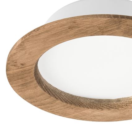 LED Einbauleuchte WOODY SPOT LED/12,5W/230V 4000K Nussbaum Ø 16 cm