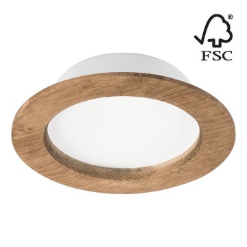 LED-Einbauleuchte WOODY SPOT LED/12,5W/230V 4000K Walnuss ø 16 cm