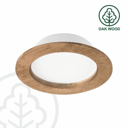 LED-Einbauleuchte WOODY SPOT LED/12,5W/230V 4000K Walnuss ø 16 cm
