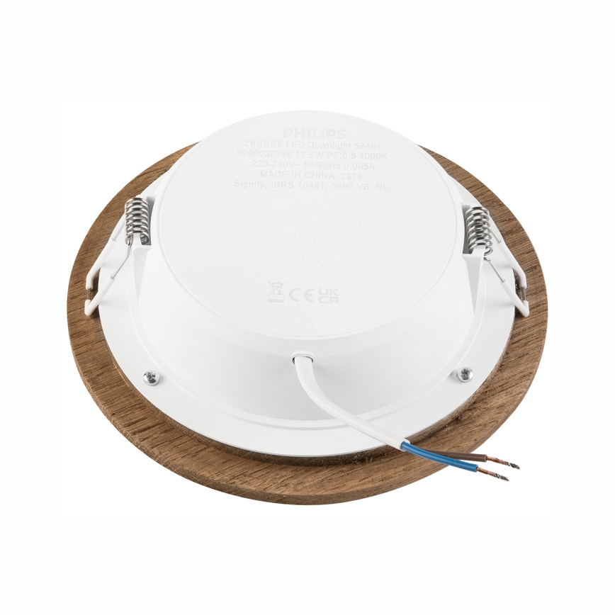 LED-Einbauleuchte WOODY SPOT LED/12,5W/230V 4000K Walnuss ø 16 cm
