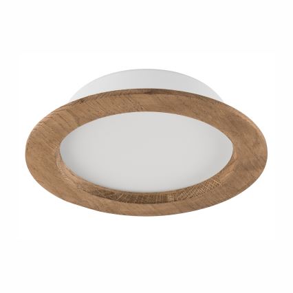 LED Einbauleuchte WOODY SPOT LED/16,5W/230V 4000K Nussbaum Ø 18,5 cm