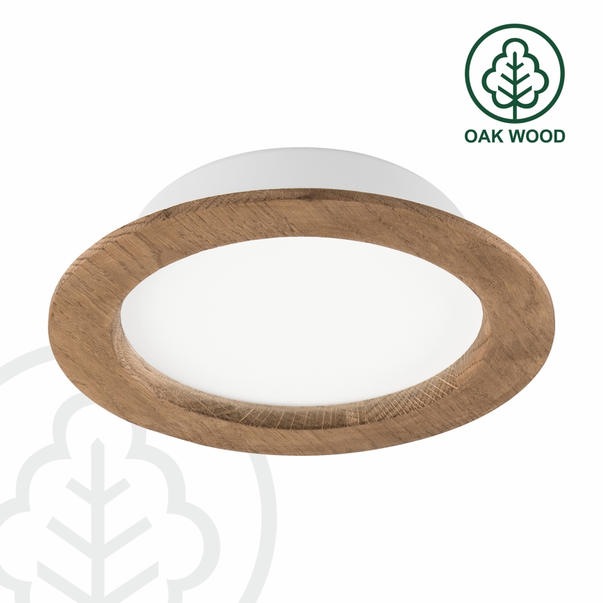 LED-Einbauleuchte WOODY SPOT LED/16,5W/230V 4000K Walnuss ø 18,5 cm