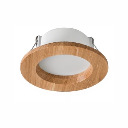 LED-Einbauleuchte WOODY SPOT LED/5,5W/230V 4000K Eiche ø 10 cm