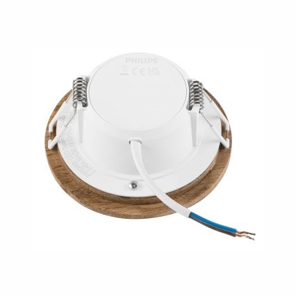 LED-Einbauleuchte WOODY SPOT LED/5,5W/230V 4000K Walnuss ø 10 cm