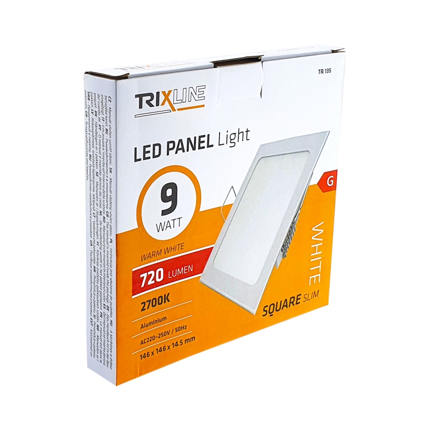 LED EinbauleuchteSQUARE  LED/9W/230V 2700K