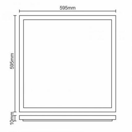 LED-Einbaupanel LED/40W/230V 4500K