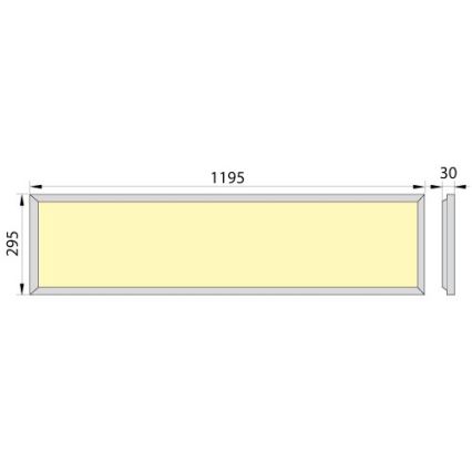 LED-Einbaupanel OREGA PLUS 120 LED/50W/230V 4000K IP40