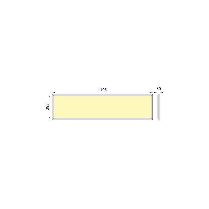 LED-Einbaupanel OREGA PLUS 120 LED/50W/230V 4000K IP40