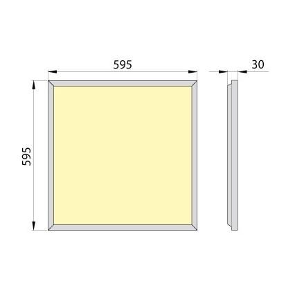 LED-Einbaupanel OREGA PLUS 60 LED/50W/230V 4000K IP40