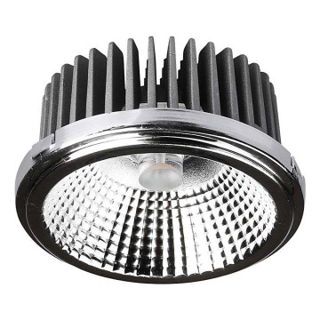 LED Einbaustrahler LED/20W/230V 4000K 40°/20° d 11 cm glänzendes Chrom