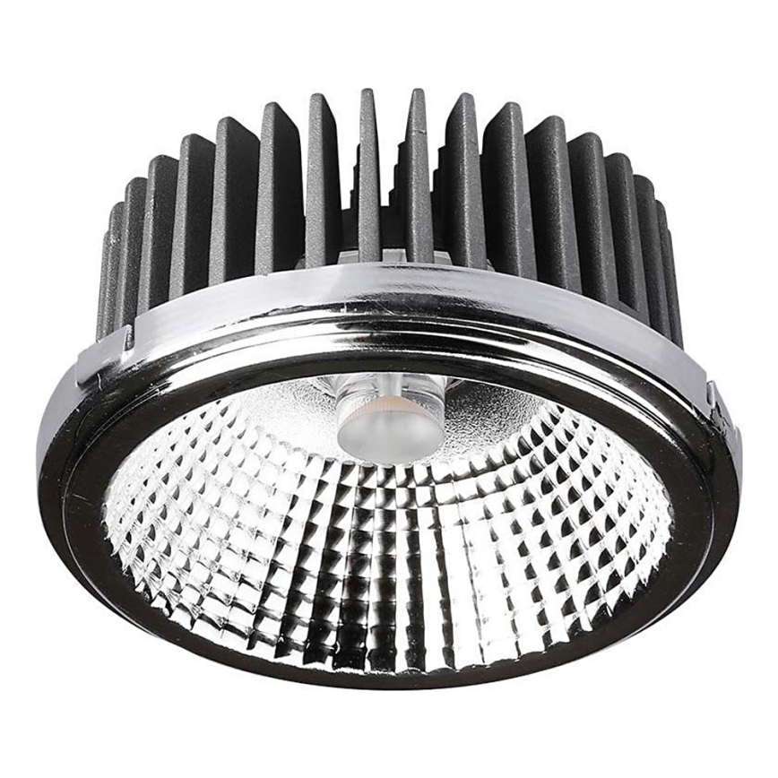 LED Einbaustrahler LED/20W/230V 4000K 40°/20° d 11 cm glänzendes Chrom