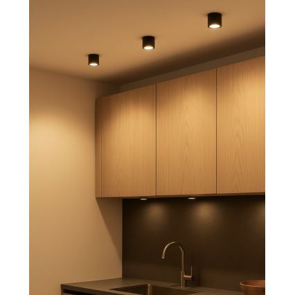 LED-Einbaustrahler LED/5W/230V 3000/4000/6400K Ø 7,5 cm schwarz