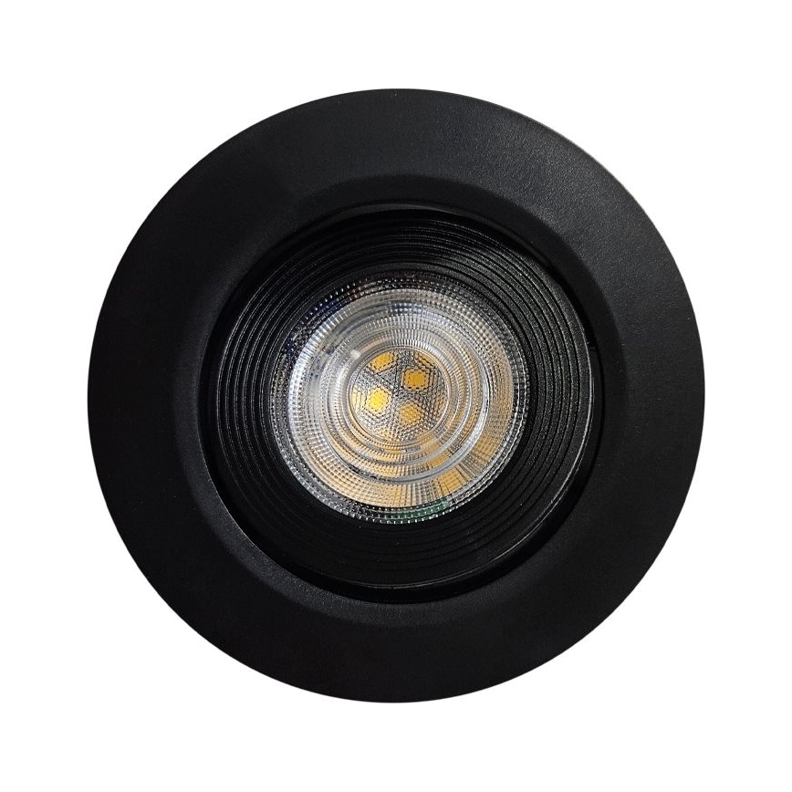 LED Unterputz-/Aufputz-Strahler 2-in-1 LED/5W/230V 4200K d 9,3 cm schwarz