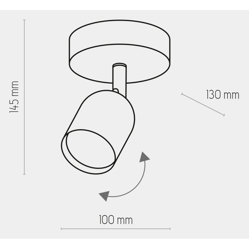 LED-Einbaustrahler TOP 1xGU10/10W/230V weiß