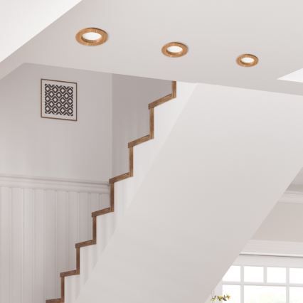 LED Einbauleuchte WOODY SPOT LED/5,5W/230V 4000K Eiche Ø 10 cm