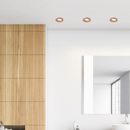 LED Einbauleuchte WOODY SPOT LED/5,5W/230V 4000K Eiche Ø 10 cm