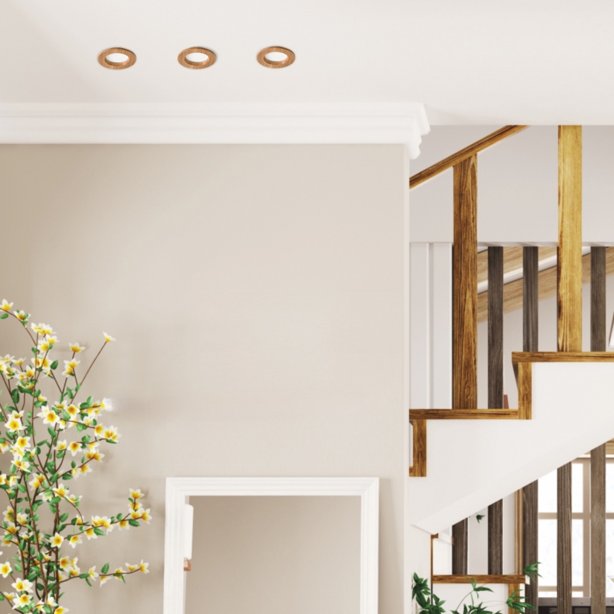 LED Einbauleuchte WOODY SPOT LED/5,5W/230V 4000K Eiche Ø 10 cm