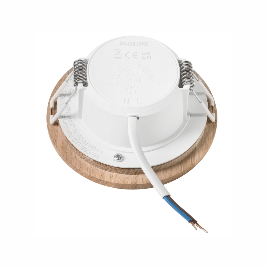 LED Einbauleuchte WOODY SPOT LED/5,5W/230V 4000K Eiche Ø 10 cm