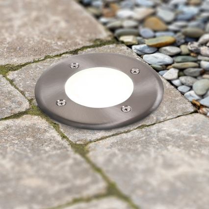 LED-Einfahrtsleuchte  MIVO LED/3W/230V d 12 cm IP67 matt Chrom