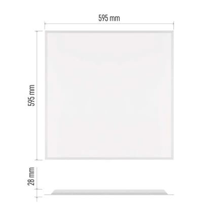 LED-Einlegepanel DIXXO LED/36W/230V 4000K UGR19 60x60 cm weiß