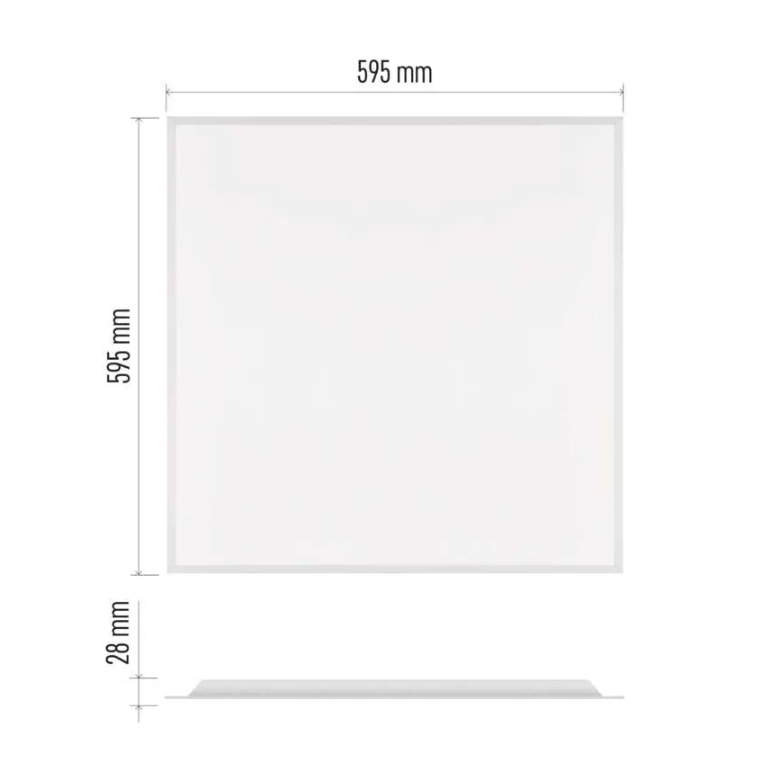 LED-Einlegepanel DIXXO LED/36W/230V 4000K UGR19 60x60 cm weiß