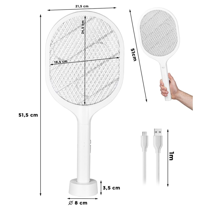 LED Elektrische Insektenfalle 2in1 800 mAh/5V